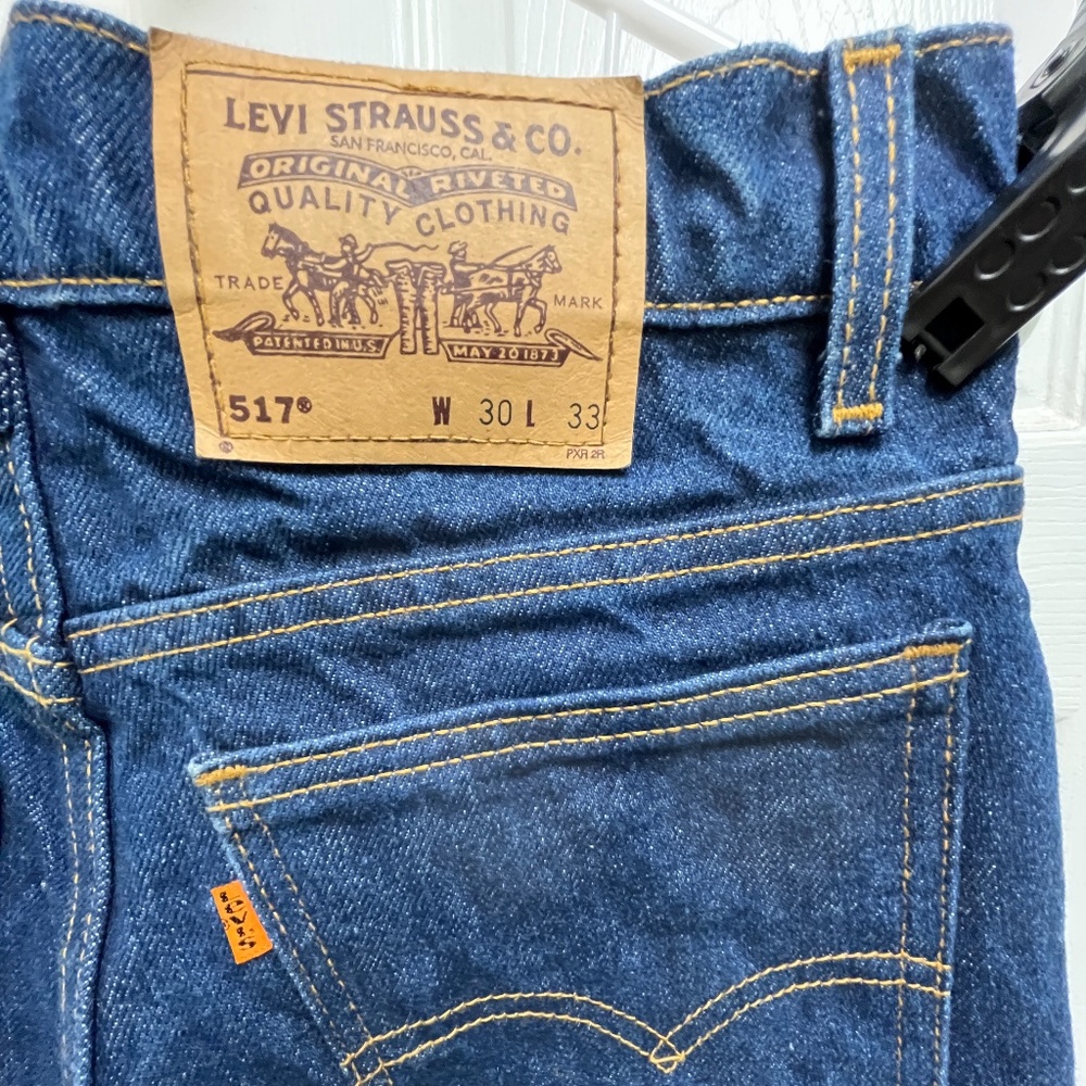 VTG 1980s Levi's 517 Orange Tag, 29W x 32L - Picture 8 of 16